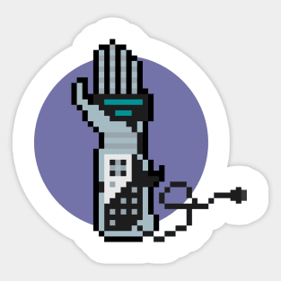 8Bit Power Glove Sticker